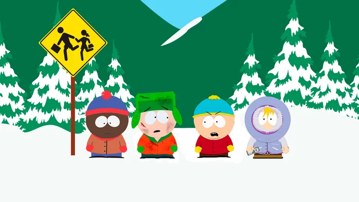 South park in a parallel universe - My, South park, Memes, Humor, Eric Cartman, Kenny McCormick, Cartoons