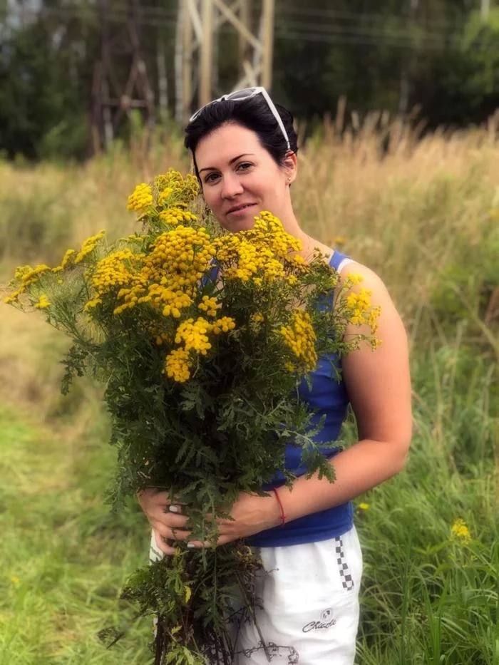 August is a Sunday evening... - My, August, Summer, Tansy, Girls