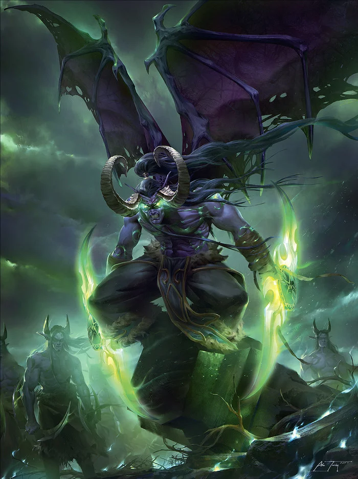 Illidan - Art, Blizzard, Warcraft, World of warcraft, Demon hunters, Illidan, You are not ready!