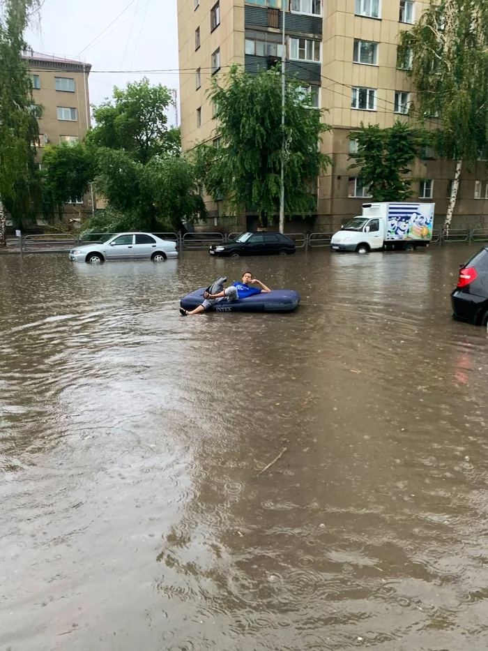 Курган после дождя - Курган, Ливневка, Дождь, Отдых