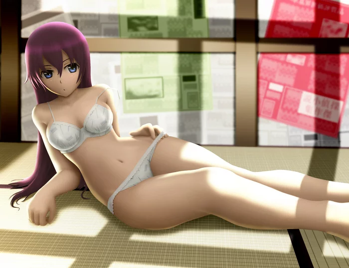 Hitagi - NSFW, Monogatari series, Hitagi senjougahara, Anime art, Anime, Art, Underwear, Siraha