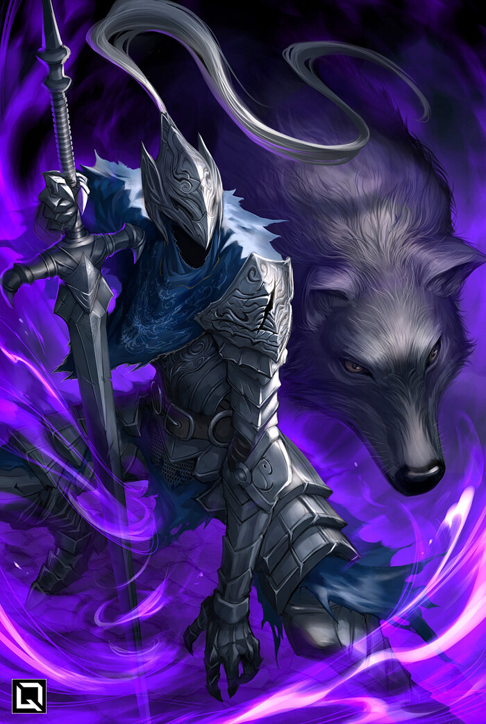 Void Traveler - Dark souls, Artorias, Seth the Great Wolf, Art, Games