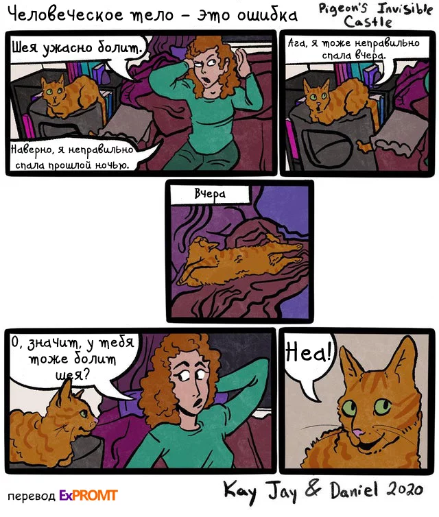 The human body is a mistake - Translation, Comics, Dream, cat