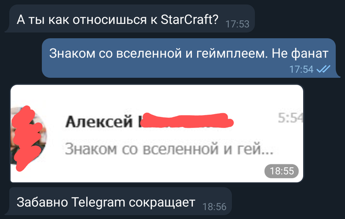   Telegram  ,       Starcraft... Starcraft, Telegram, ,   