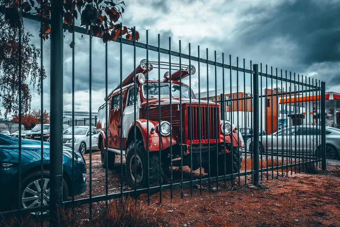 From past - My, Red, The photo, Longpost, Sky, Sony a6000, Sony, Car