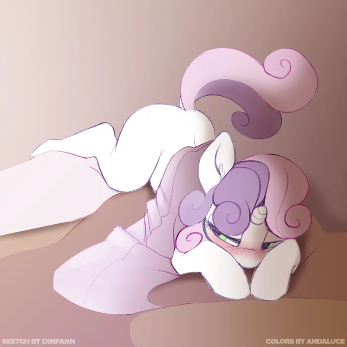 When to get up early - My little pony, PonyArt, Sweetie belle, Dimfann