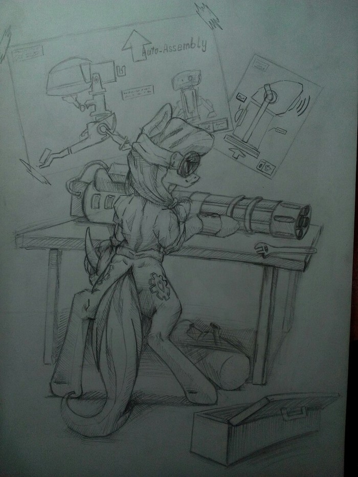 I'm heavy weapons guy... My Little Pony, Original Character, Heavy Weapon, , 