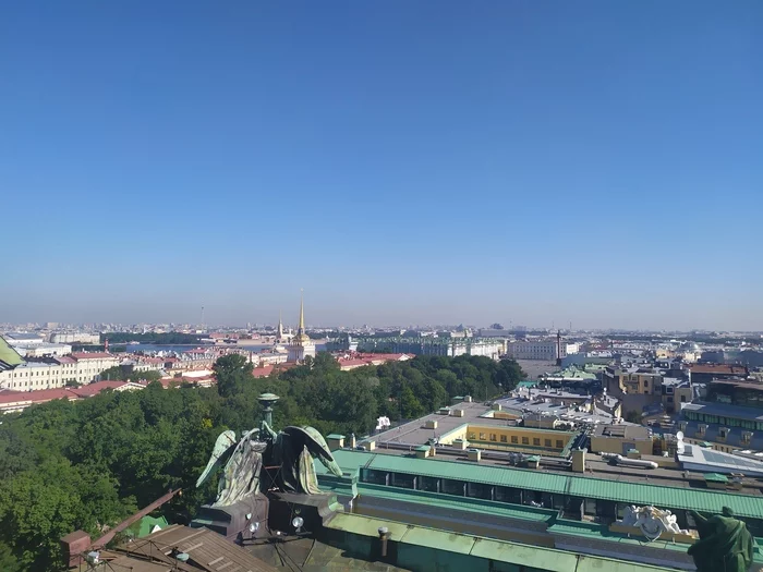 Saint Petersburg. View from the colonnade of St. Isaac's Cathedral - My, Saint Petersburg, View from above, Colonnade, The photo, Saint Isaac's Cathedral, Architecture, Longpost
