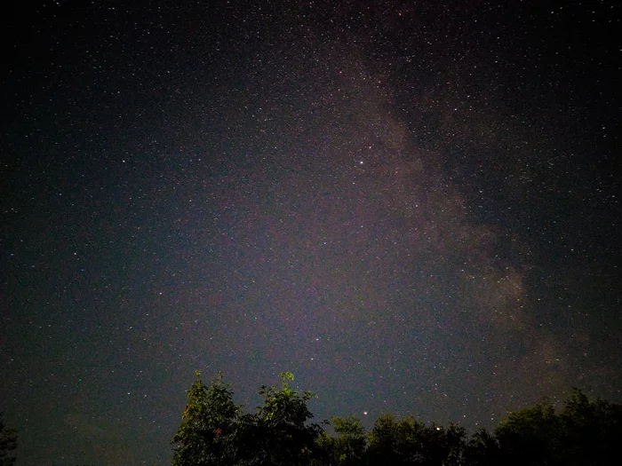 Milky Way - My, Milky Way, Xiaomi Redmi Note 7, Starry sky, Mobile photography, Stars, Sky, The photo