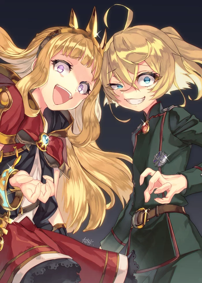 Теги которые мы заслужили - Аниме, Anime Art, Youjo Senki, Tanya Degurechaff, Кроссовер, Cagliostro, Granblue Fantasy, Теги, Обновление на Пикабу, Обновление, Лимит