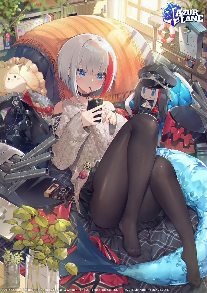 Admiral Graf Spee - Аниме, Anime Art, Azur Lane, Admiral Graf Spee, Колготки