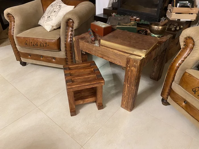 The answer to the post “The little girl gave a little grandfather a nose!” - My, Stool, Woodworking, With your own hands, Needlework with process, Reply to post, Longpost