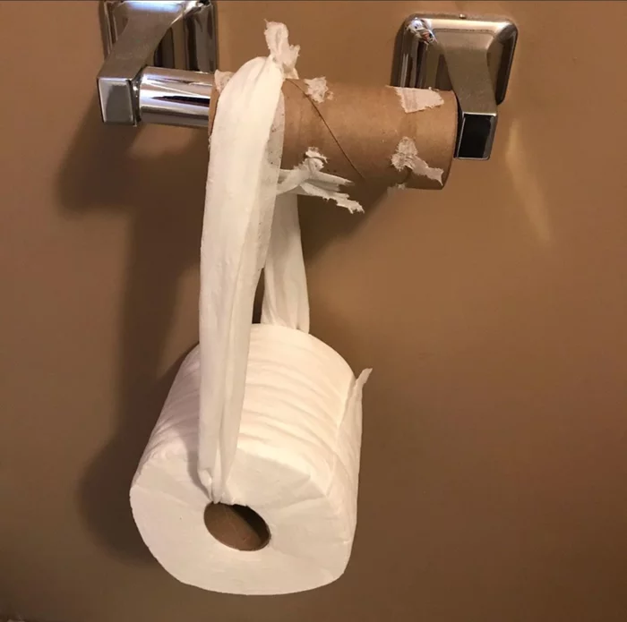 - Daughter, replace the toilet paper roll... - Toilet, Toilet paper, Roll, Replacement, I'm an engineer with my mother, From the network