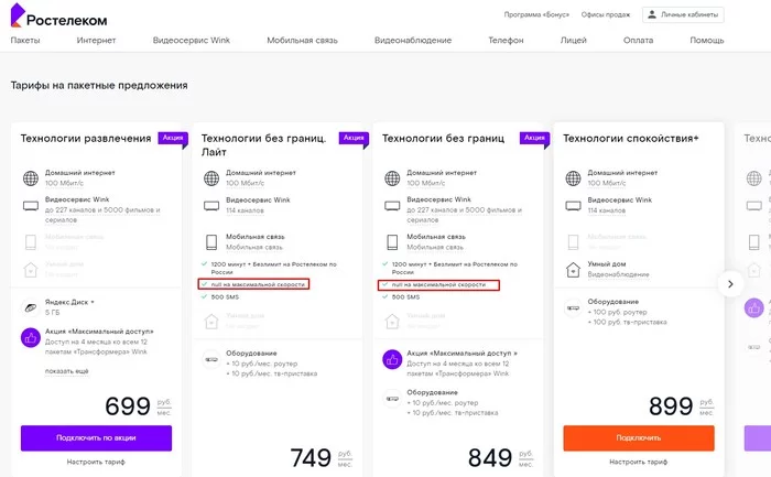 Null internet at maximum speed - My, Rostelecom, Profitable proposition