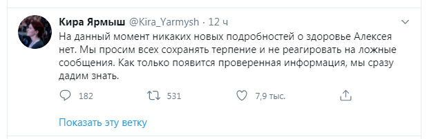 This is different. You don't understand, it's just different. This needs to be understood - Politics, Alexey Navalny, Longpost, Poisoning, Screenshot, Twitter