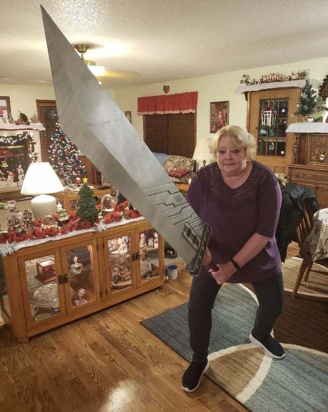 Final Boss: Granny - Memes, Grandmother, Reddit, Humor, Sword, Games, Final fantasy vii, Big size