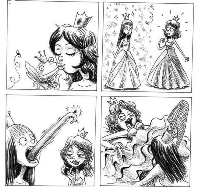 A little Tolerance for you in a fairy tale - NSFW, Humor, Picture with text, Tolerance, Comics