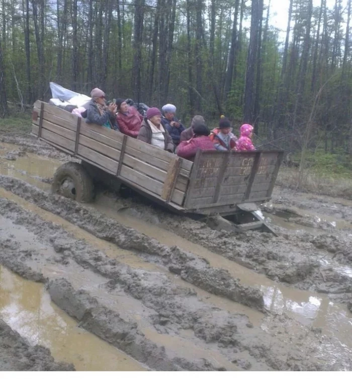 This is how residents of Yakutia move around the republic - My, Yakutia, Russian roads