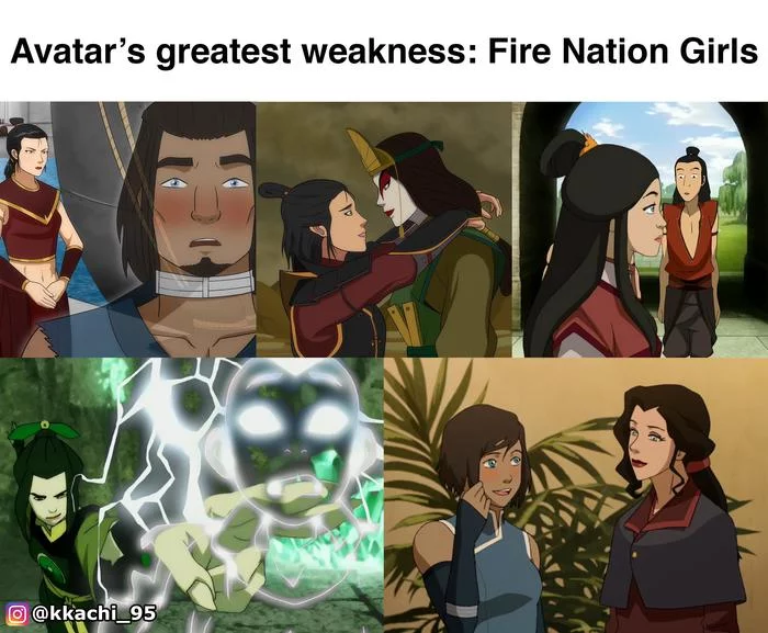 Avatar's Greatest Weakness: Girls from the Land of Fire - Avatar: The Legend of Aang, Avatar: The Legend of Korra, The Shadow of Kyoshi, Aang, Corra, Kyoshi