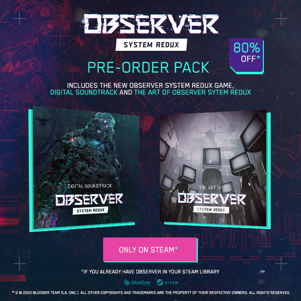 [ïðåäçàêàç - 80% ñêèäêà] Observer: System Redux Observer, Ñêèäêè, Ïðåäçàêàç, Êîìïüþòåðíûå èãðû, Steam, Âèäåî, Äëèííîïîñò, Íå õàëÿâà