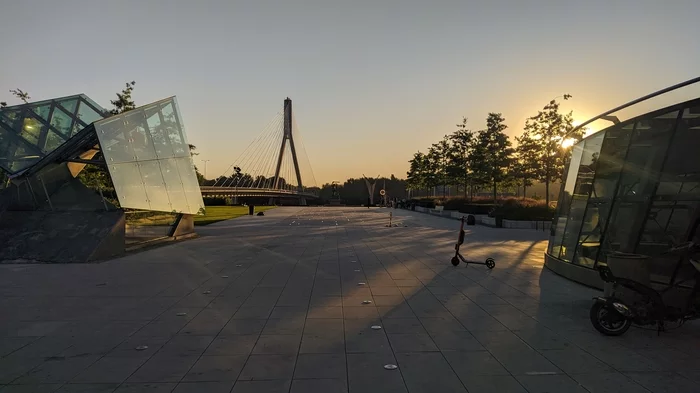 Warsaw, walk at dawn and after sunset - My, Warsaw, Mobile photography, Longpost