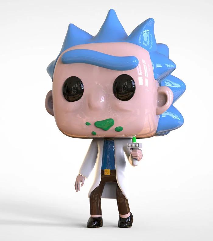 I'm creating a fan video based on Rick and Morty Funko Pop figures. - My, Movies, Games, Funko POP, Serials, Art, 3D animation, Rick and Morty, Video, Longpost