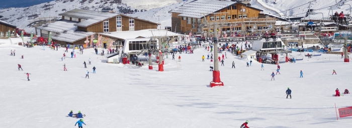 Самый южный горнолыжный курорт в Европе Испания, Сьерра-Невада, Зима, Горнолыжный курорт, Юг, Европа, Путешествия, Снег, Длиннопост