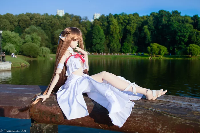 DollfieDream - Титания на природе - Моё, Dollfiedream, Yuuki asuna, Шарнирная кукла, Фотография, Хобби, Аниме, Длиннопост