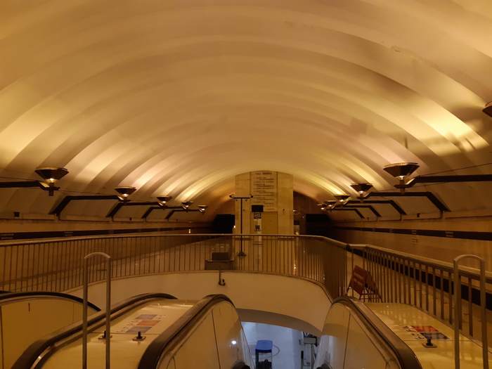 Just two remarkable tunnels in St. Petersburg - My, The photo, Metro, Metro SPB, Vyborgskaya metro station, Sports station, Saint Petersburg, Longpost