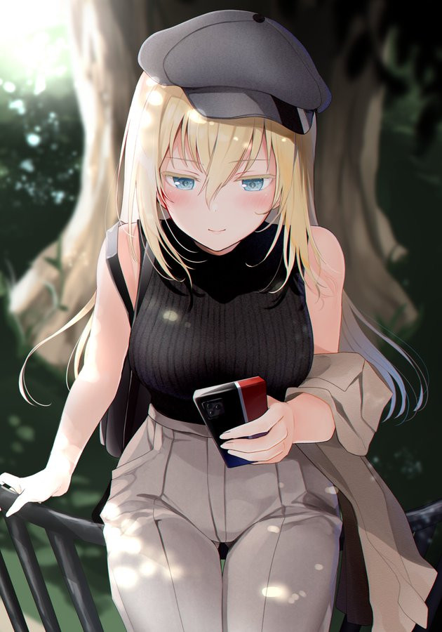 Bismarck on a date - Kantai collection, Bismarck, Anime, Anime art, Yunamaro