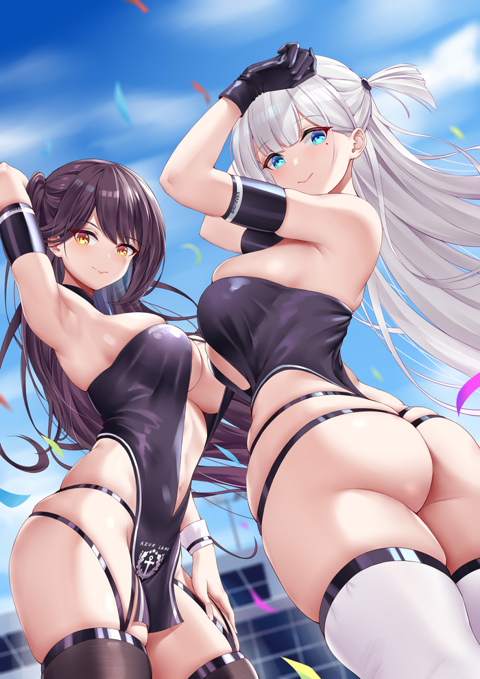 Zuikaku &Shoukaku , Anime Art, Azur Lane, Zuikaku, Shoukaku, , , 