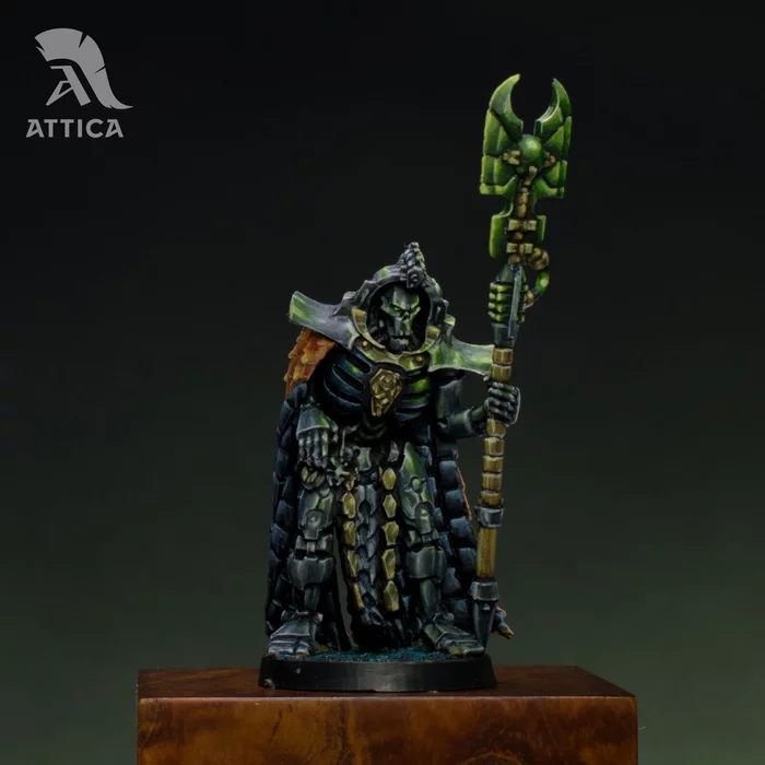 Trazyn the Unnumbered - My, Painting miniatures, Necrons, Warhammer 40k, Warhammer, Trazin the Incalculable, Painting, Desktop wargame, Longpost