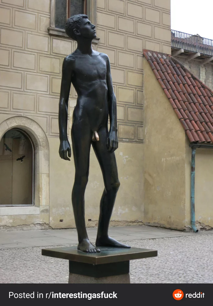 Monument - NSFW, The statue, Stroking, Penis, Reddit, Prague, Prague Castle, Bronze, Sculpture