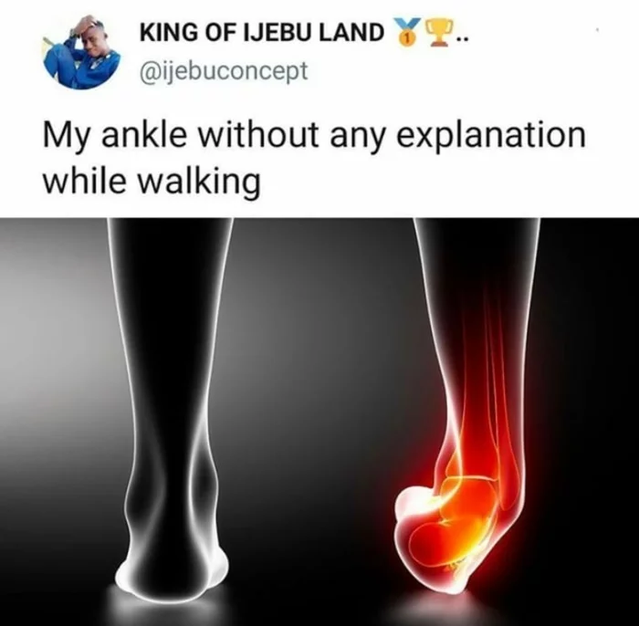 Did you feel it too? - Ankle, Pain, Walking