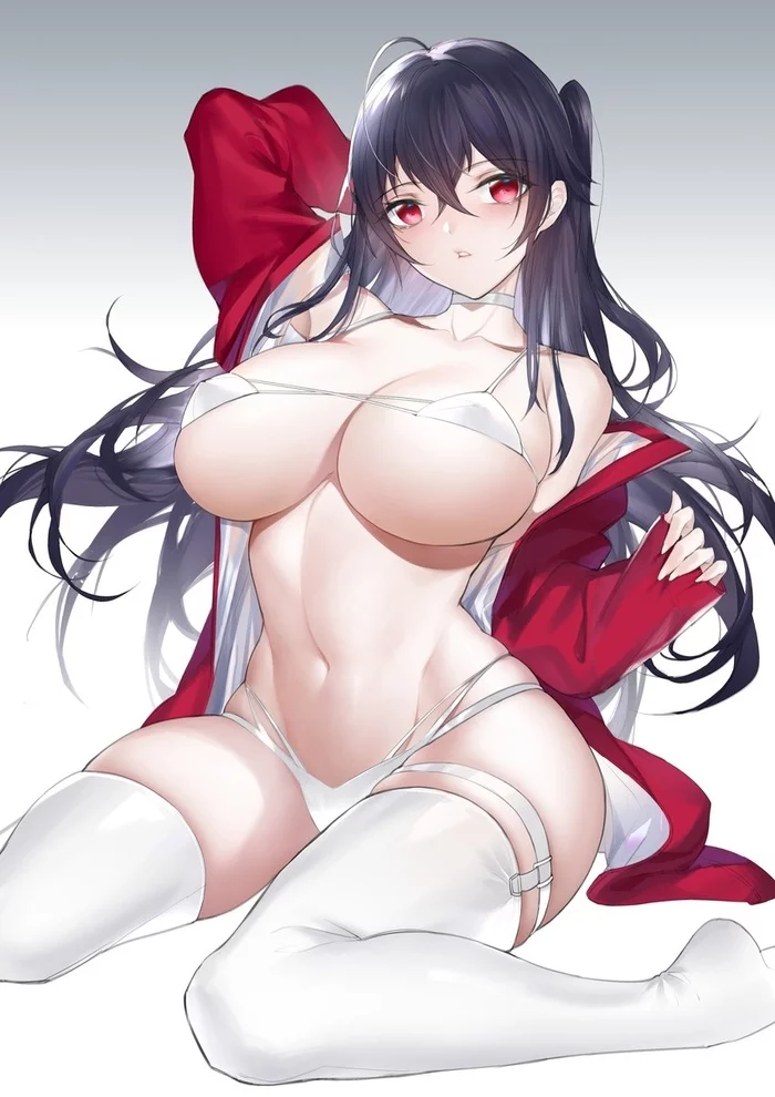 Taihou - NSFW, Taihou, Azur Lane, Anime Art, Арт, Купальник