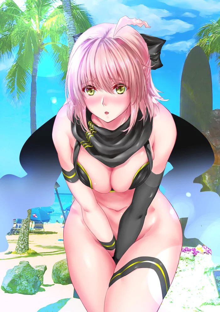 Anime art - NSFW, Anime art, Maho, Anime, Fate, Fate grand order, Okita souji