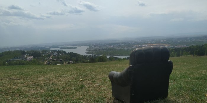 Reply to a post about the view from a chair, Irkutsk - View, Town, Irkutsk