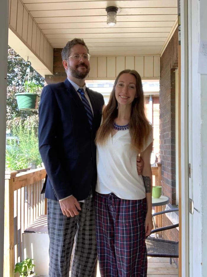 “Yesterday we were guests at an online wedding and for this we dressed appropriately” - Wedding, Online, Remote, Cloth, Pajamas, The photo, Humor, Guests