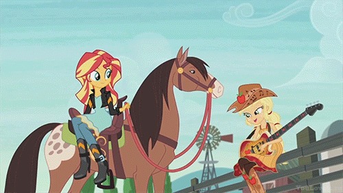    ,     My Little Pony, Equestria Girls, Sunset Shimmer, Applejack, , 