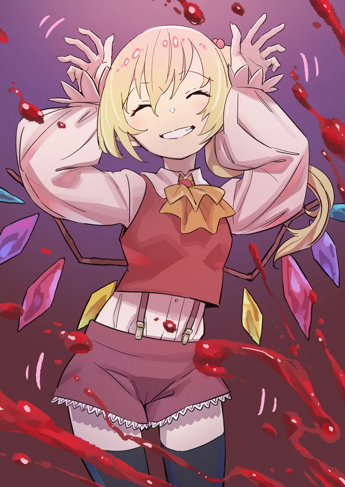 Flandre Scarlet - Touhou, Anime art, Anime, Flandre scarlet, Kawayabug