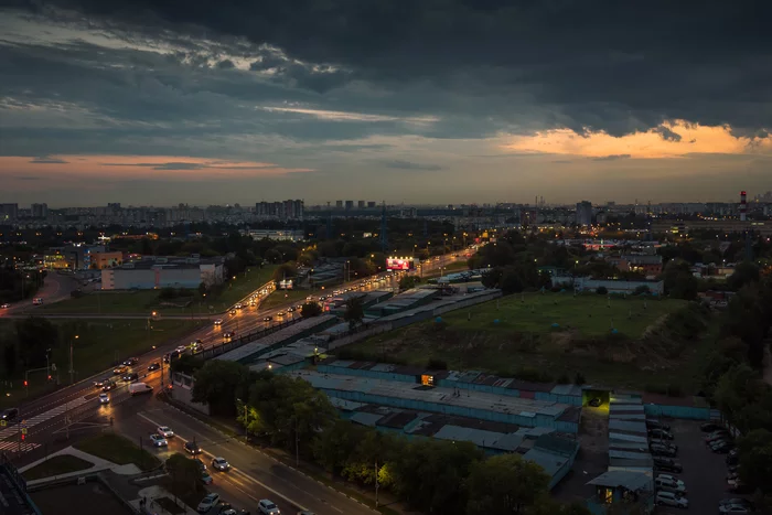 Beyond the Moscow Ring Road - My, Nikon D750, Reutov, The photo, Sunset