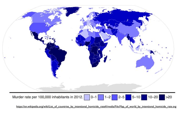 Число умышленных  убийств в России за 2019г  снизилось на 7.3% - Россия, Убийство, Статистика, Рейтинг, Силовики, МВД, Негатив