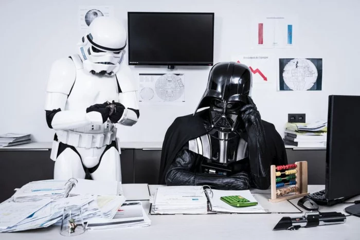 More papers for the god of papers - My, Bureaucracy, Paper, Report, Star Wars: The Clone Wars, Darth vader, Empire