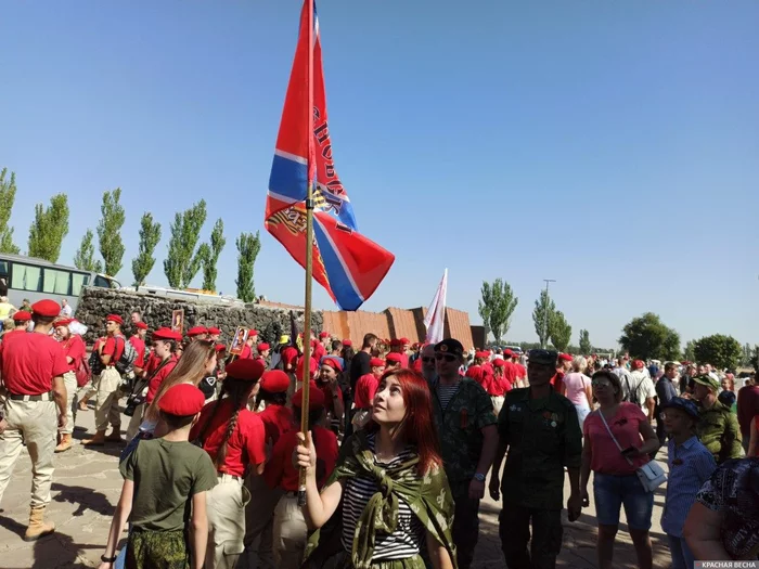 Saur-Mogila remembers the battles of the Great Patriotic War and the battles of 2014 - Memory, The Great Patriotic War, Saur-Mogila, Longpost, Negative, DPR, War