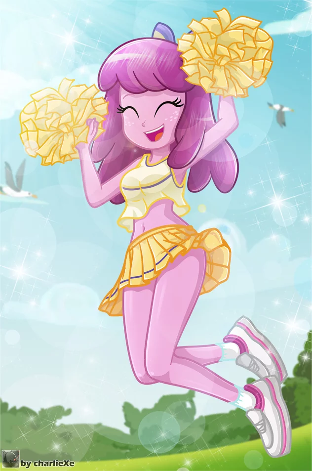 Miss Cheerilee-ader! - My little pony, Equestria girls, Cheerilee, Charliexe