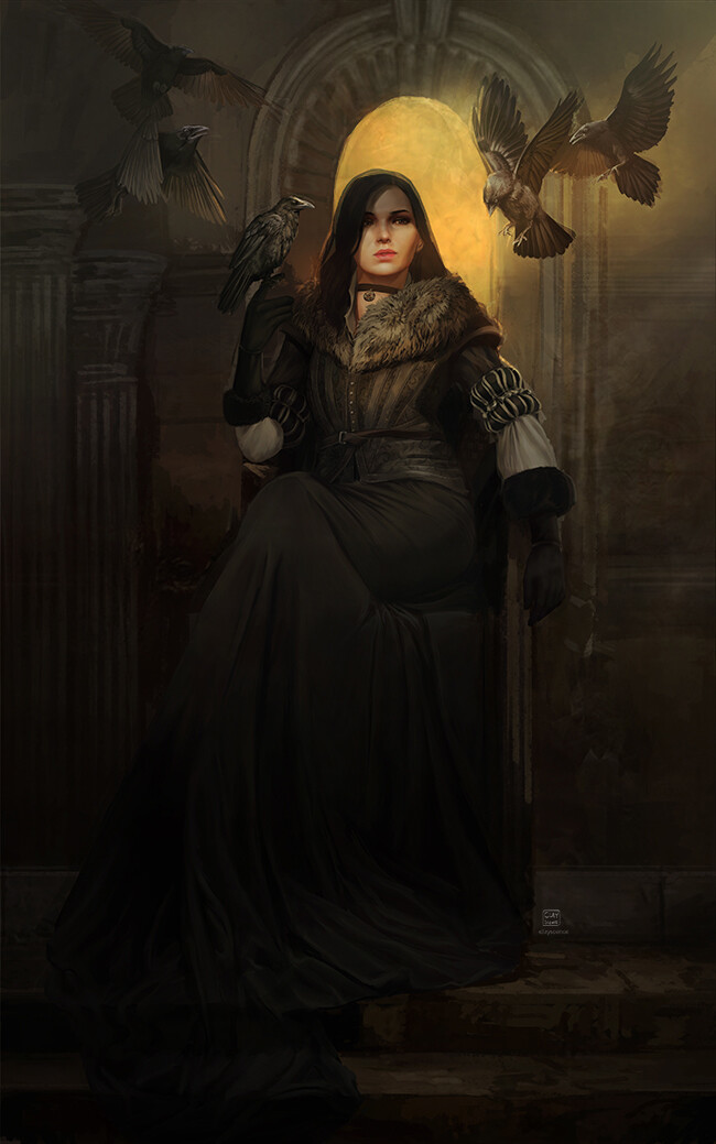 Yennefer - Art, Witcher, The Witcher 3: Wild Hunt, Yennefer, Fan art, Games, 