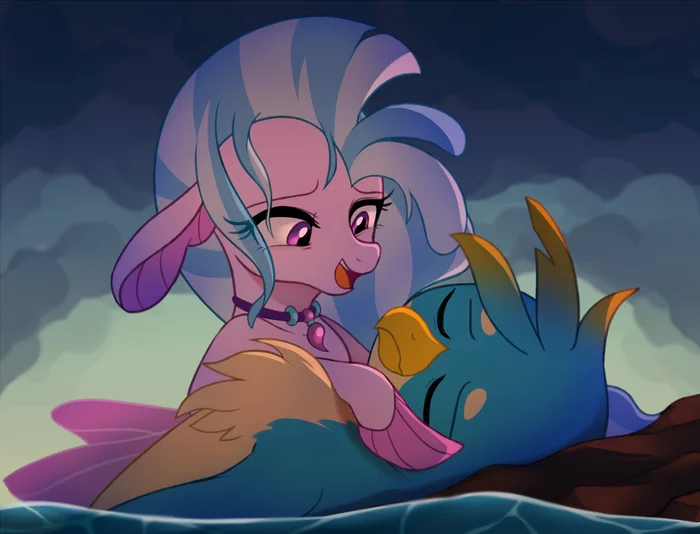 Wish I could be - My Little Pony, Silverstream, Грифон, Seapony, Marenlicious, Гиппогриф, Gallus