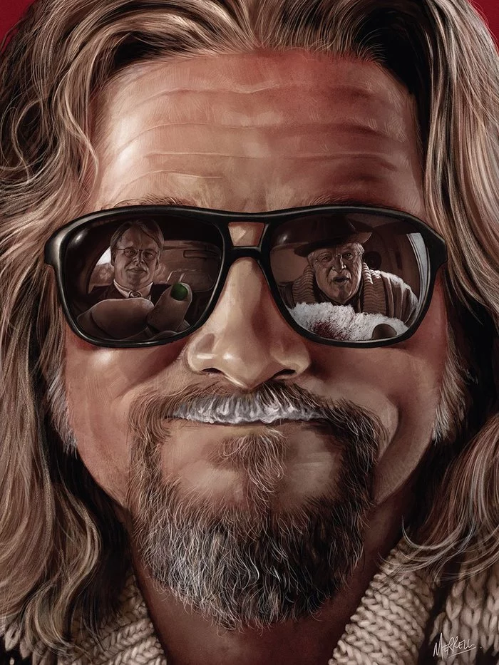 Dude - Art, Drawing, The Big Lebowski, Movies, , Dude, Celebrities, Actors and actresses, , Jeff Bridges