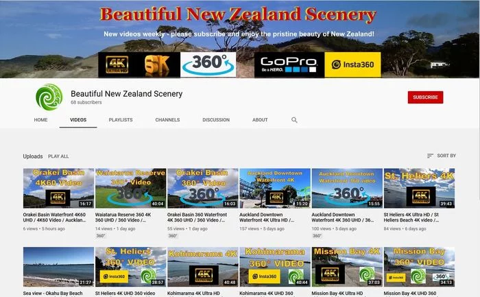 New channel with views of New Zealand - walks in 4K and 360* - My, New Zealand, Video, wildlife