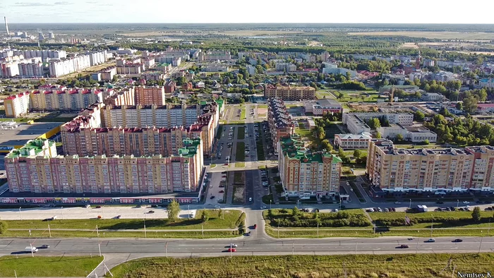 Medvedevo village - My, Mari El, Medvedevo, Yoshkar-Ola, View from above, Quadcopter, Nature, Village, Video, Longpost